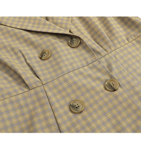 Double-breasted temperament waist a-line slim suit - Picture 9 of 11